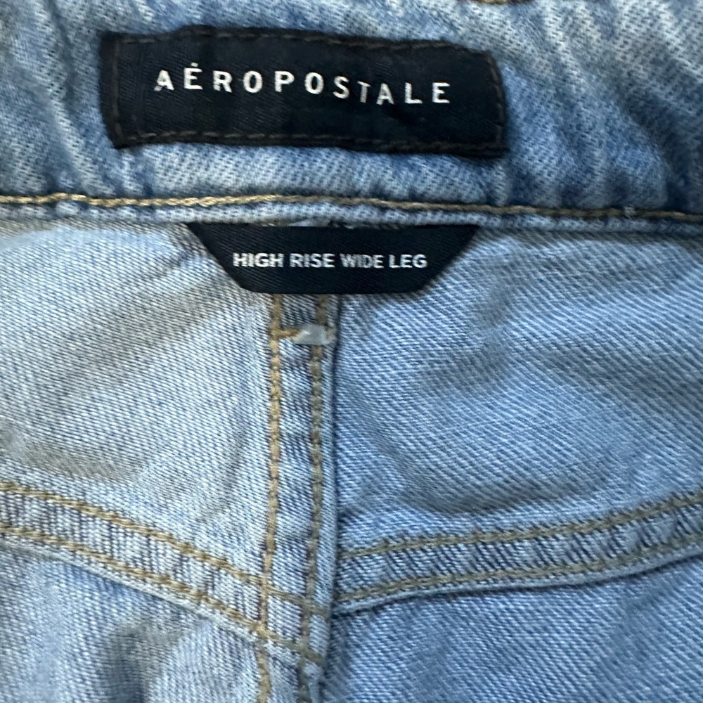 Aeropostale Light Blue Wide-Leg Jeans - Picture 6 of 7